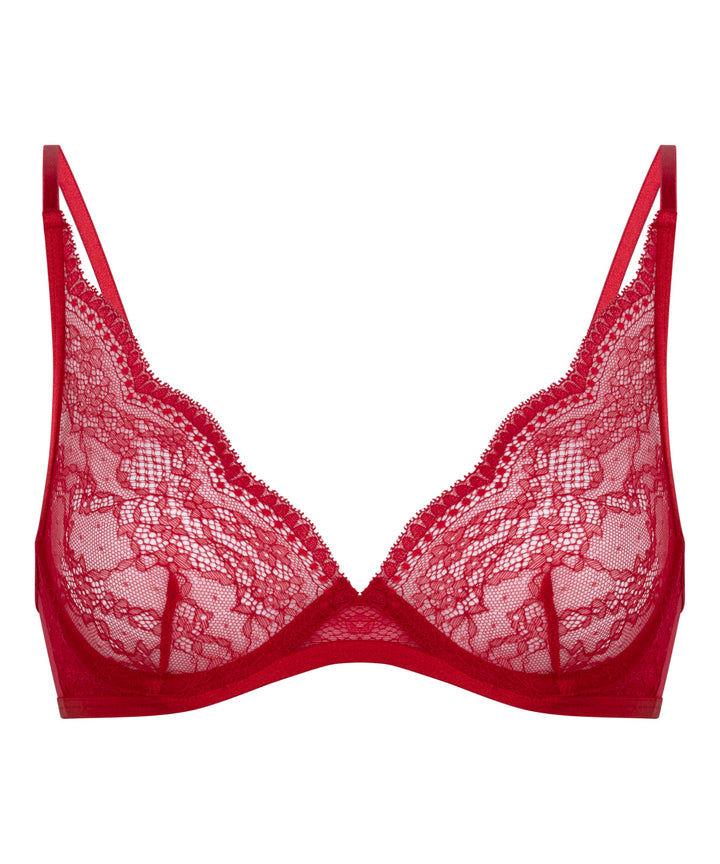 HUNKEMÖLLER Unwattierter Bügel-BH Isabelle 75B Tango Red, 75B Tango Red
