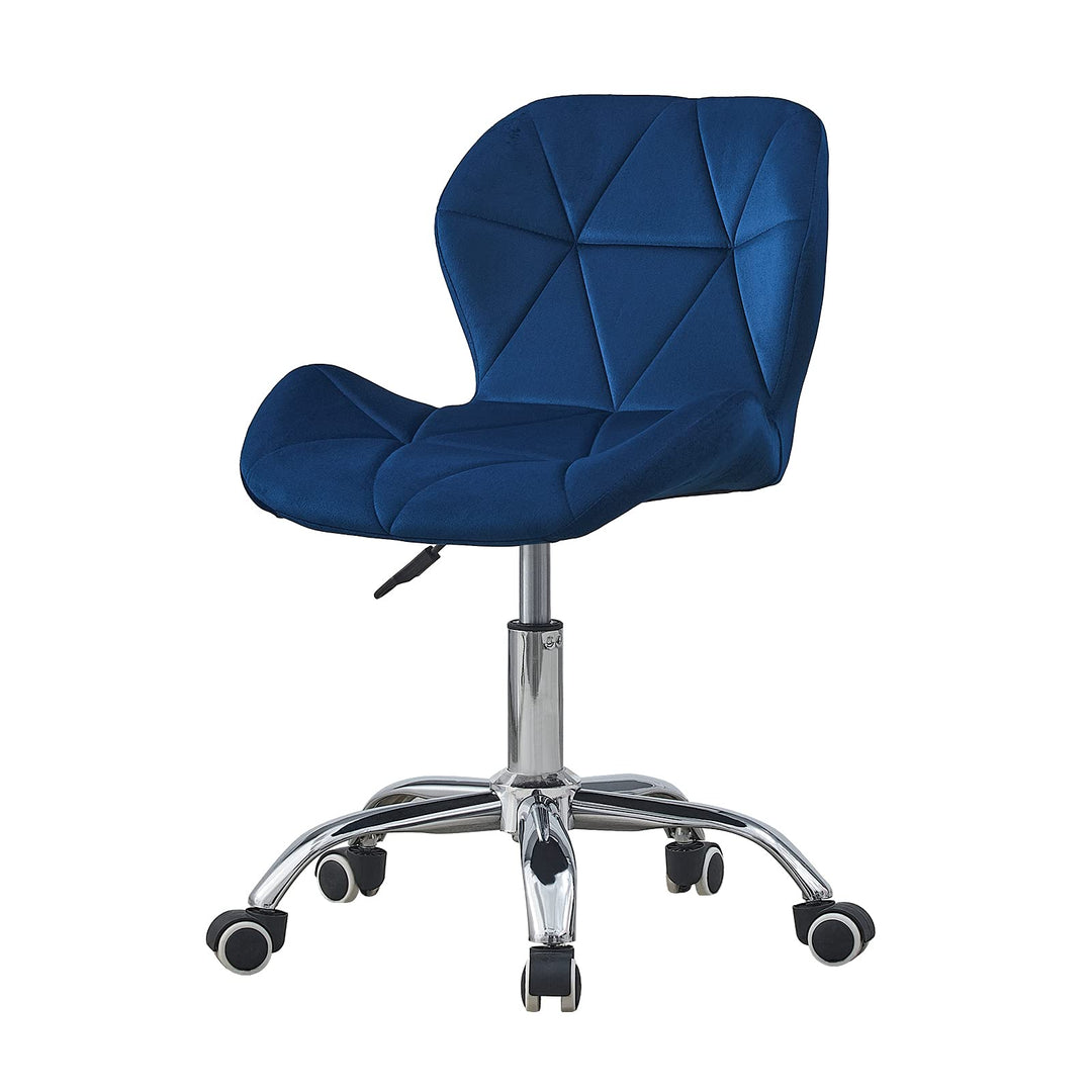 TUKAILAI Bürostuhl Ergonomisch aus Samt, Verstellbar Schreibtischstuhl Drehstuhl mit Höhenverstellba