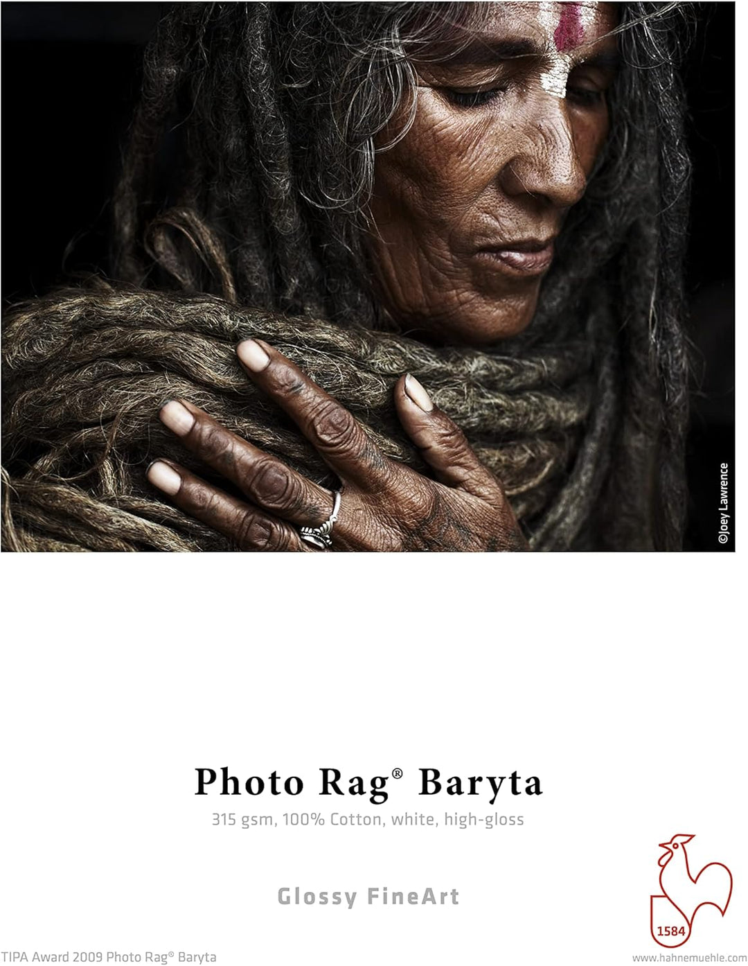 Hahnemühle 10641663 Digital FineArt Photo Rag Baryta Papier, 315 g/m², DIN A4, 210 x 297 mm, weiss