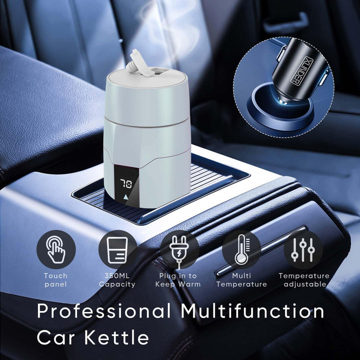 12V Auto elektrische Heizung Wasserkocher mit Temperaturregelung,40~100℃einstellbar,Mini tragbare el