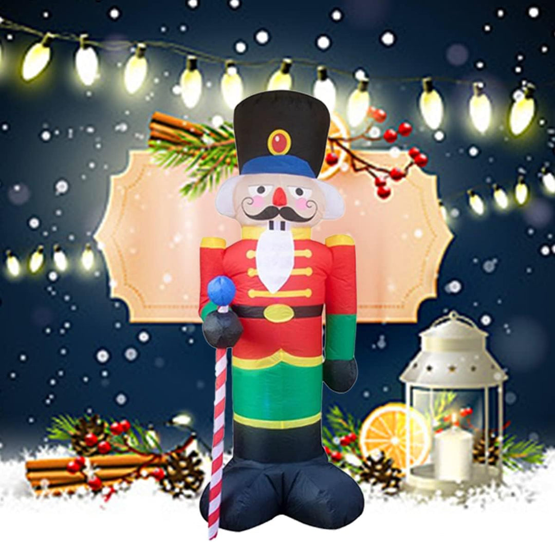 240cm Aufblasbare Weihnachtsdekoration, Nussknacker Soldat Weihnachten Aufblasbare Modell Weihnachts