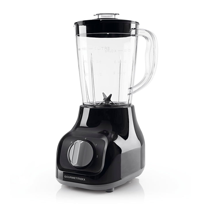 GOURMETmaxx Standmixer mit 4 Edelstahlklingen, 2 Geschwindigkeiten & Pulse-Funktion I Mixbehälter ge