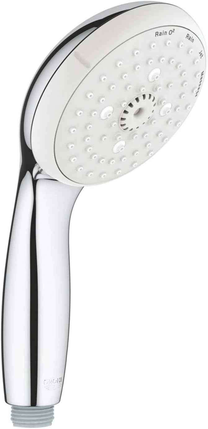 GROHE Tempesta 100 | Brausen und Duschsysteme | Handbrause | 2 Strahlarten | chrom | 27597001 Handbr