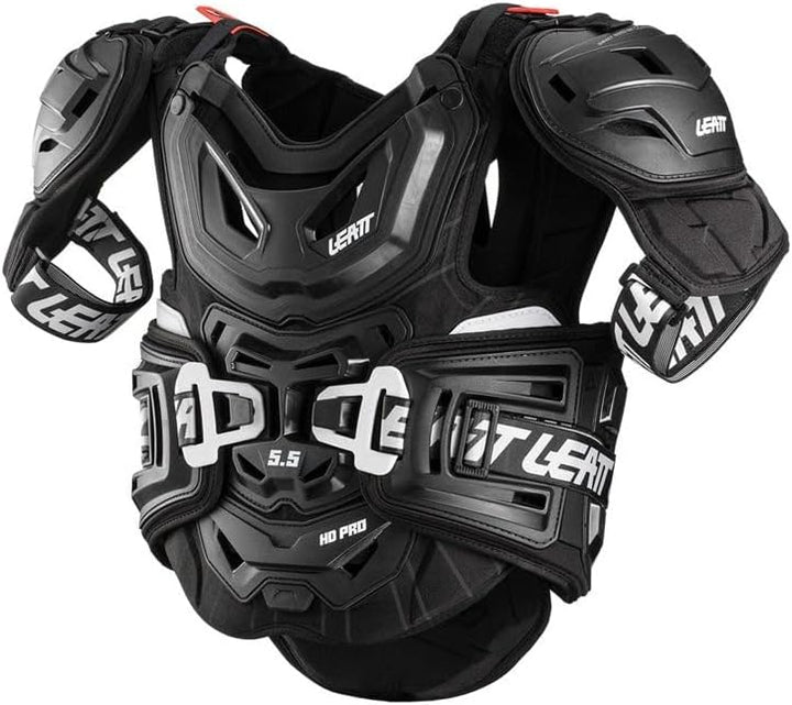 Leatt 5.5 Pro HD, Motorrad-Brustschutz, Unisex, Erwachsene, Unisex S-XL Weiss, S-XL Weiss