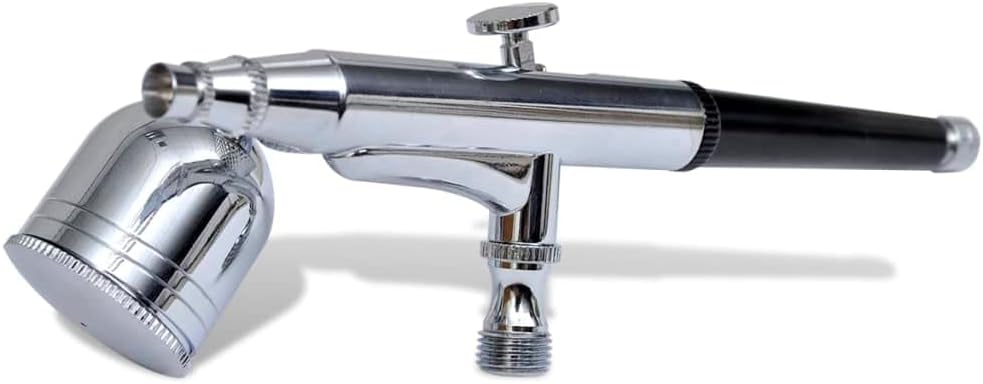 Mangloder Airbrush-Set mit Glasbehälter 0,2 0,3 0,5 mm Düsen, inkl Luftschlauch 1,8 m, Spritzgerät f