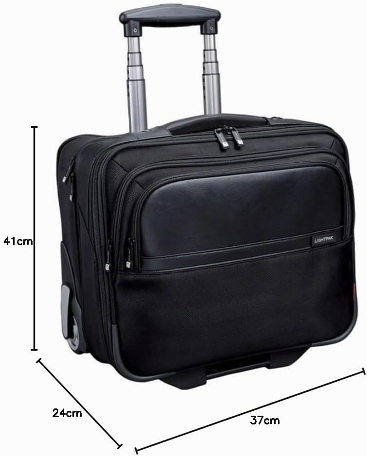 Business Trolley Bravo 1 Aktentasche, Schwarz Pilotenkoffer, Pilotenkoffer