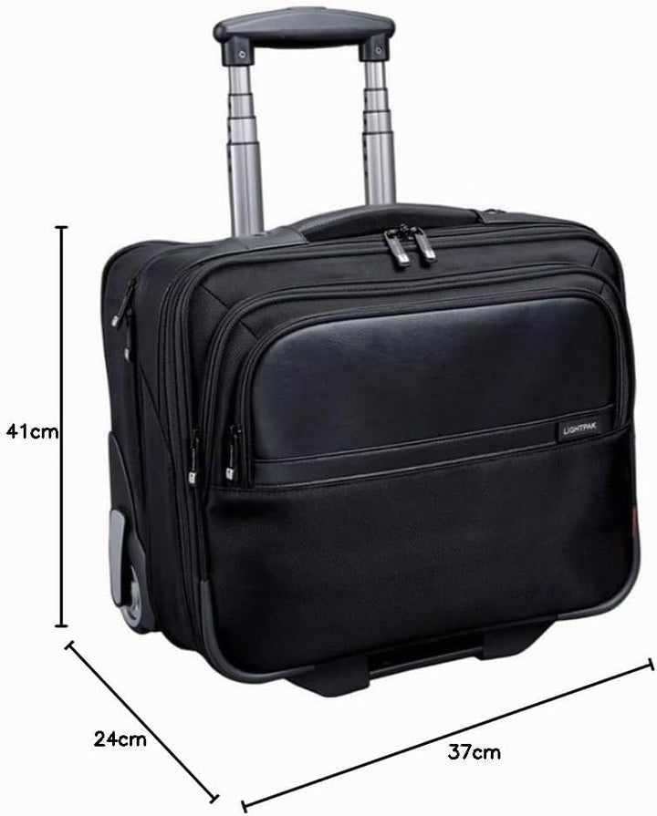 Business Trolley Bravo 1 Aktentasche, Schwarz Pilotenkoffer, Pilotenkoffer
