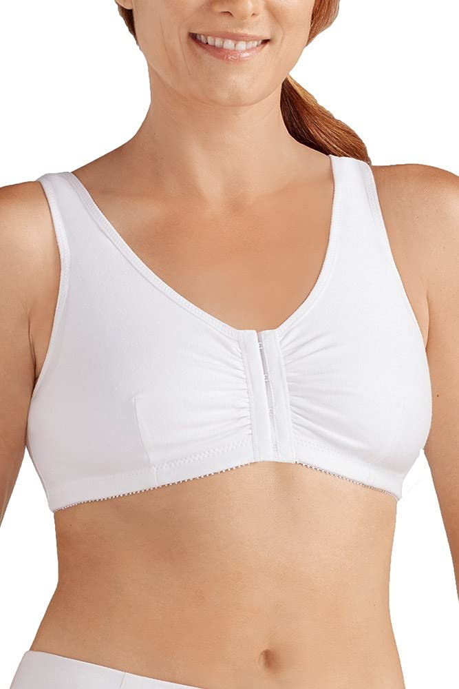 Amoena Women's Frances Front-Closure Leisure Bra XS Weiss