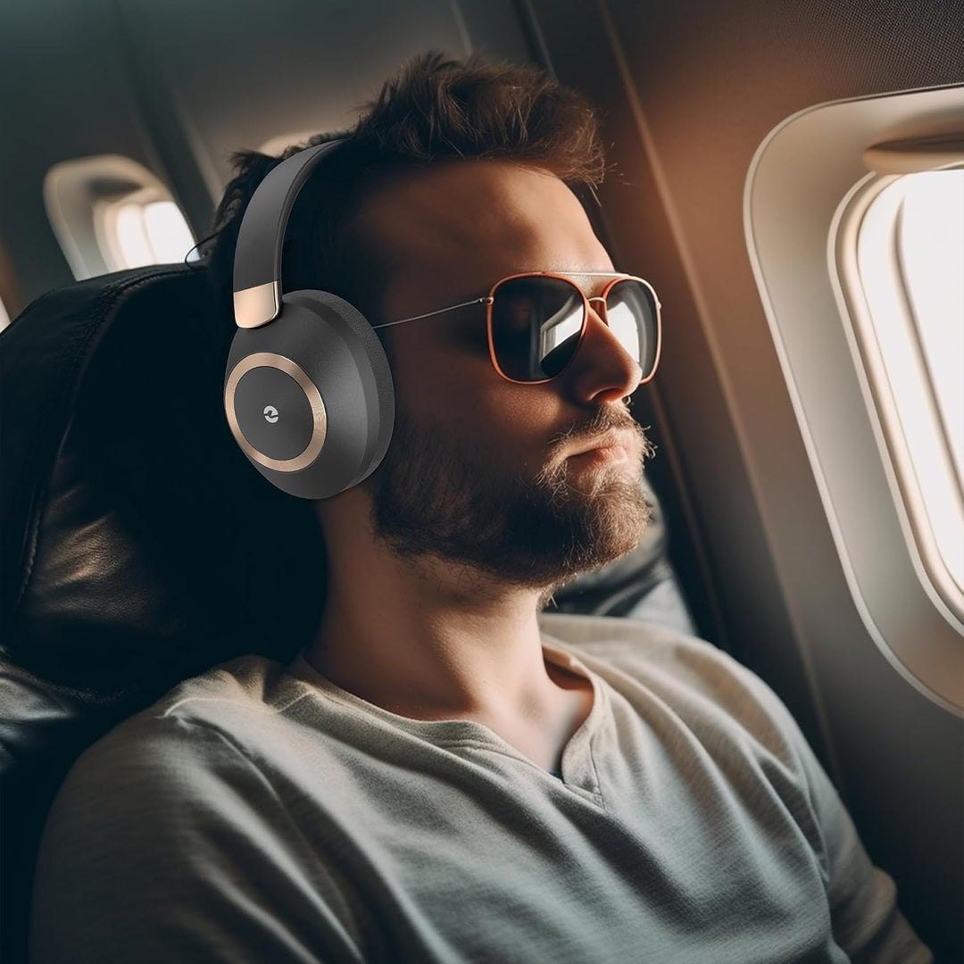 Kopfhörer Kabellos Bluetooth, Over Ear Kopfhörer Noise Cancelling, 100 Std Spielzeit 5.3 Bluetooth K