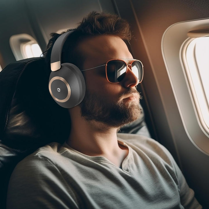 Kopfhörer Kabellos Bluetooth, Over Ear Kopfhörer Noise Cancelling, 100 Std Spielzeit 5.3 Bluetooth K