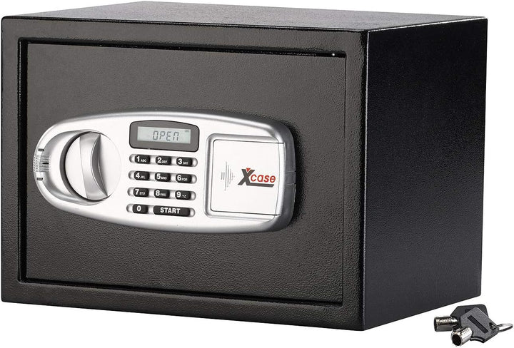 Xcase Wandtresor: Stahlsafe mit digitalem Code-Schloss und LCD-Display, 16 Liter (Schranktresor, Tre