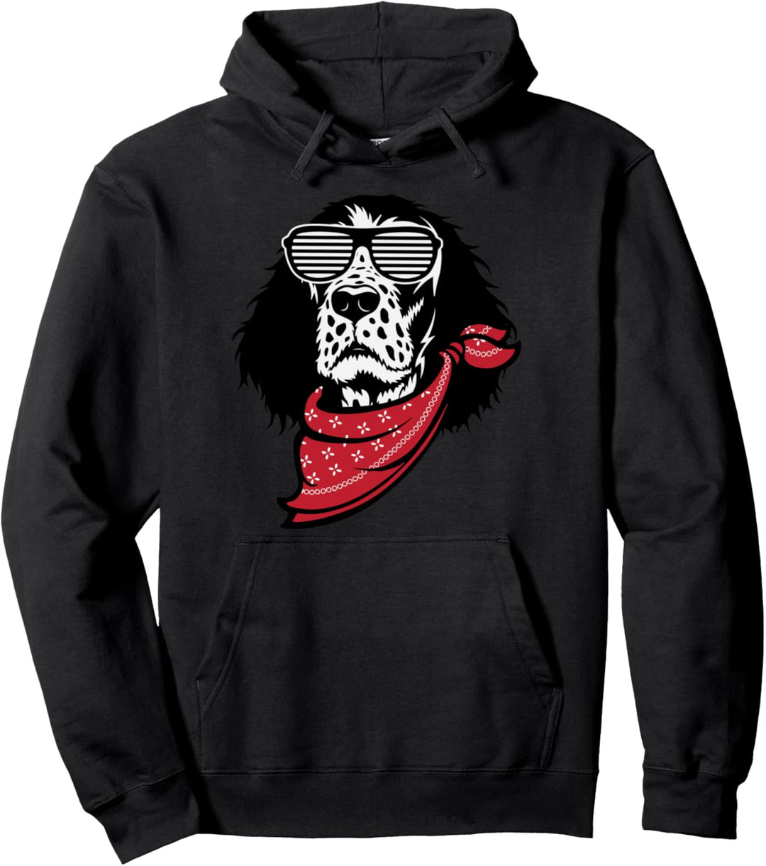 English Springer Spaniel Face Shutter Glasses Gift Pullover Hoodie