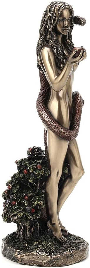 Veronese Design 24,5 cm hohe Eve im Garten Eden, kaltgegossenes bronziertes Kunstharz, künstlerische