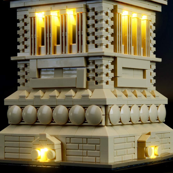 Briksmax Led Beleuchtungsset für Architecture Freiheitsstatue, Kompatibel Mit Lego 21042 Bausteinen