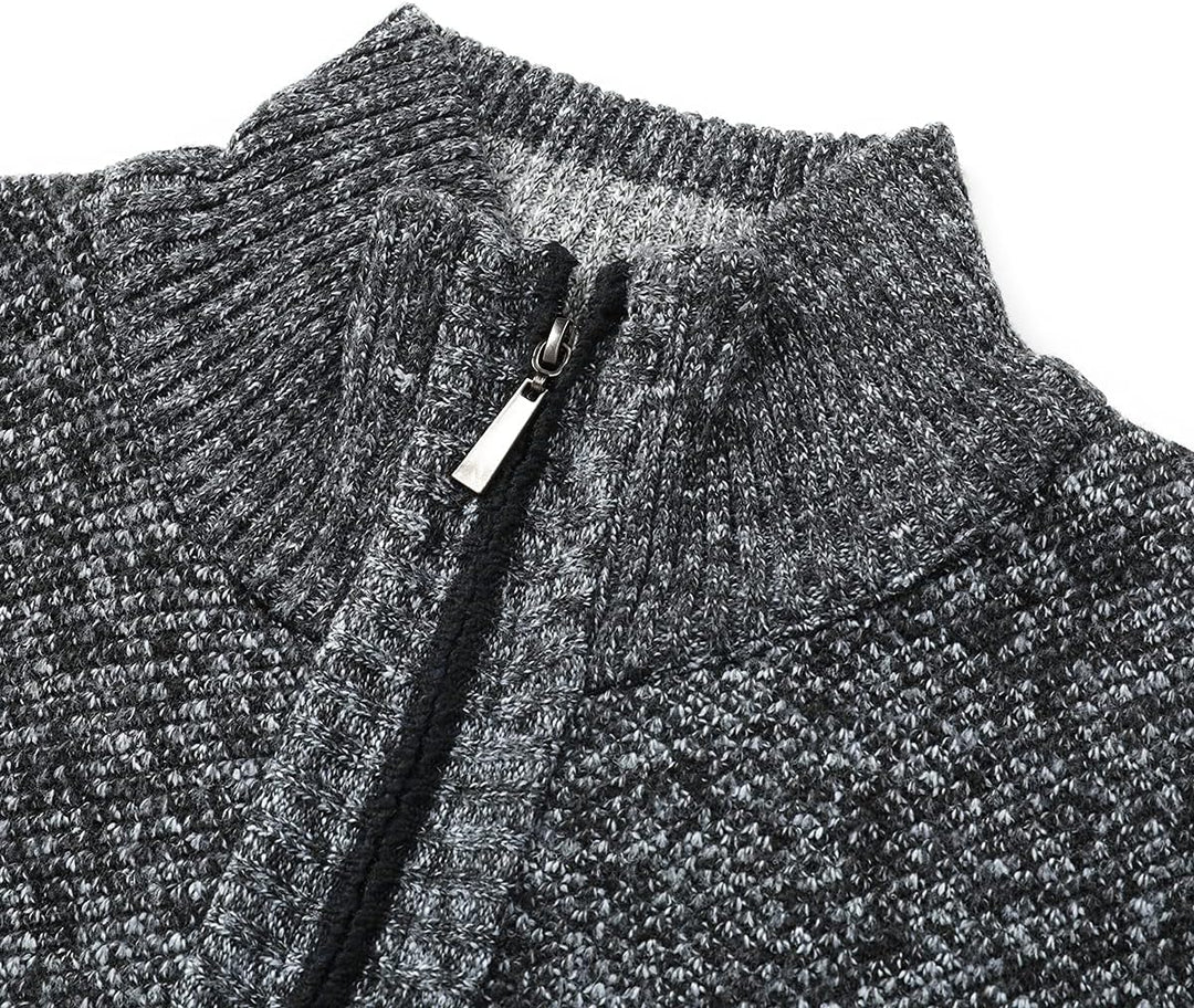 YOUTHUP Herren Weste Fleece Fütterung Winter Frühling Strickjacke Ärmellose Fleecejacke Stehkragen S