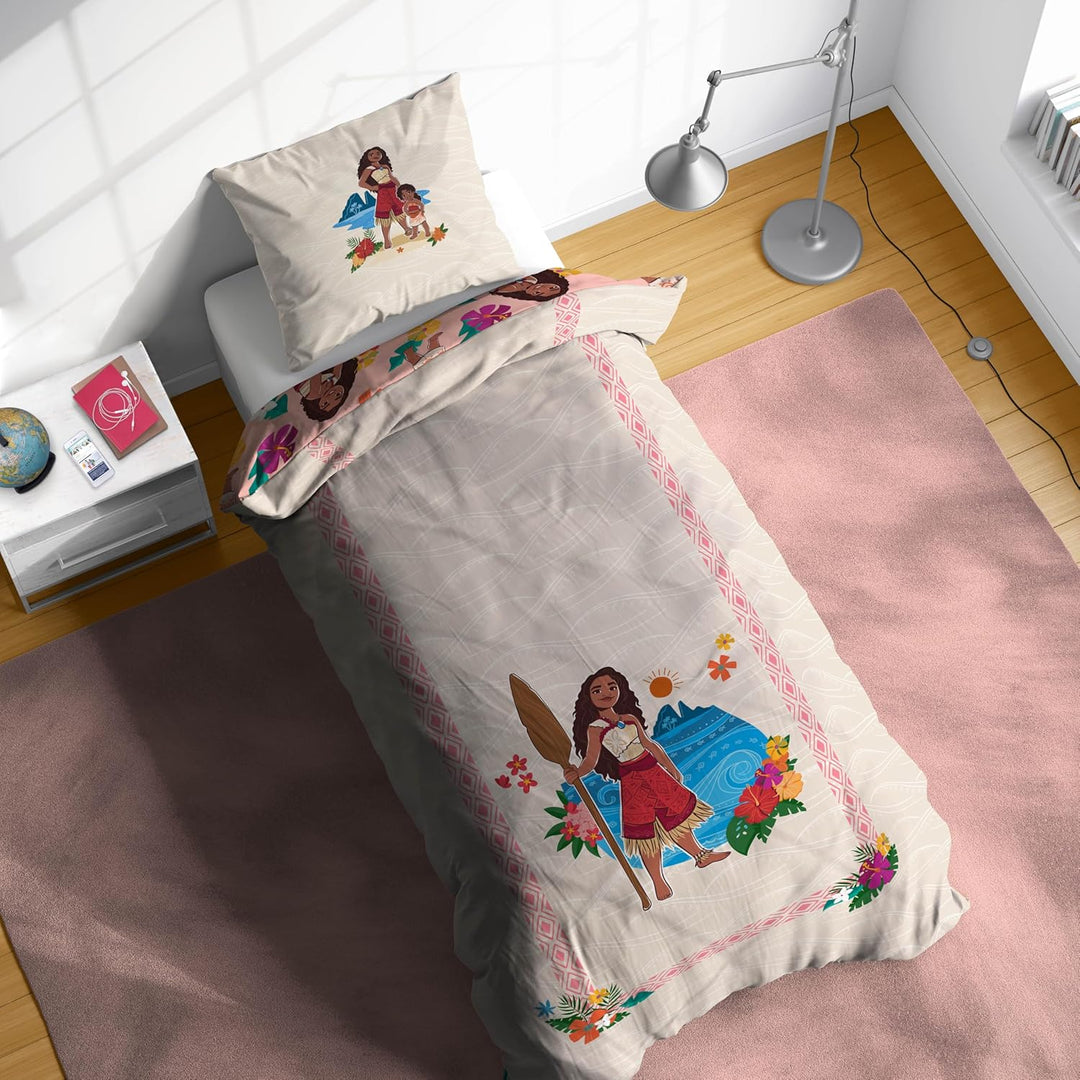 Jay Franco Kids Disney Moana Bettwäsche-Set – Superweiche Bettwäsche mit Kissenbezug, NUR BEZUG, Bet