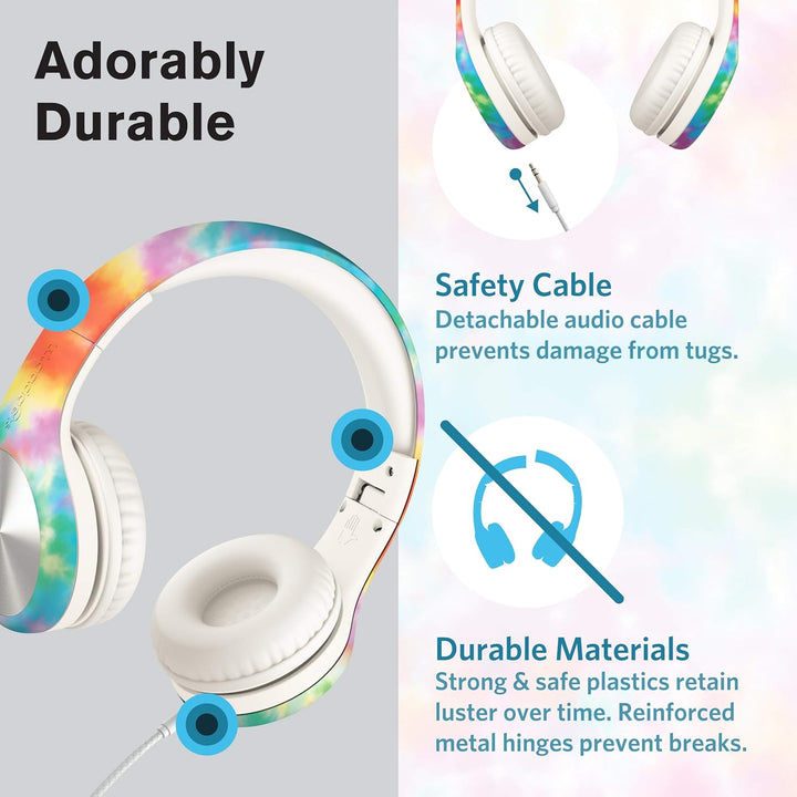 LilGadgets Connect+ Pro Schulkopfhörer für Mädchen sind EIN faltbares Over-Ear-Headset mit einem Inl