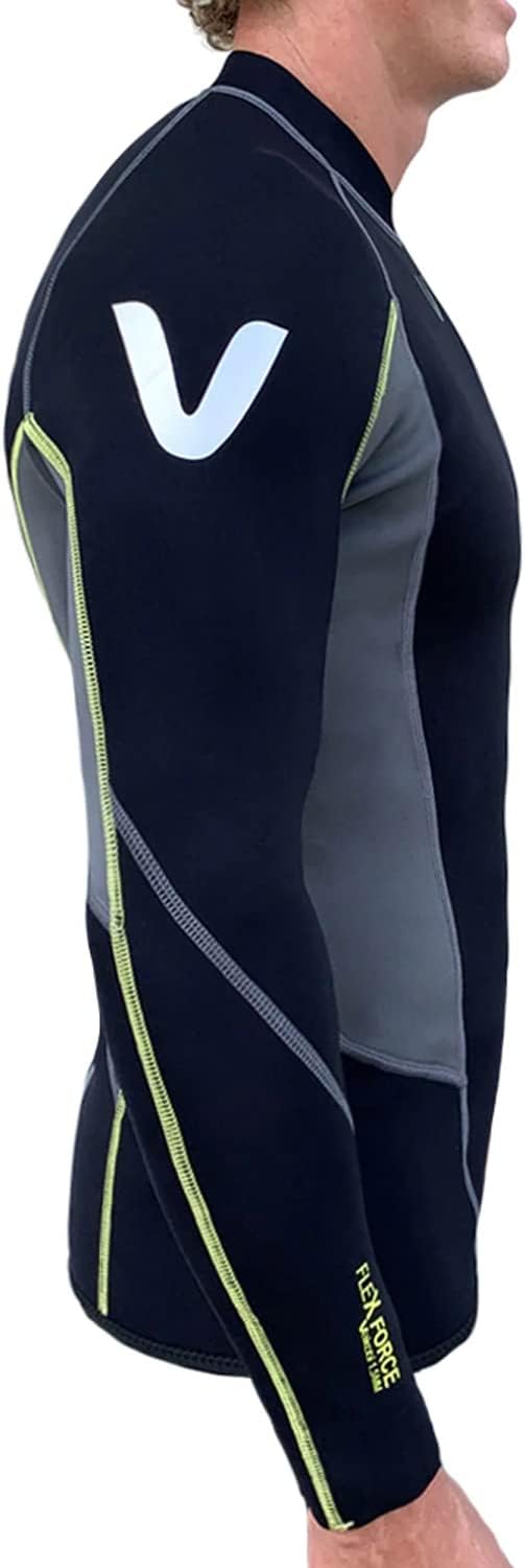 VAIKOBI FLEXFORCE 1.5mm GBS Wetsuit Top 2022 - Black/Grey VK-232 L