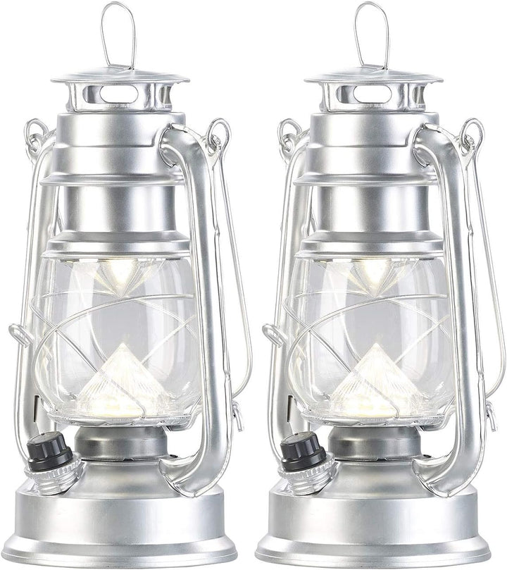 Lunartec Campinglaterne: 2er-Set ultra helle LED-Sturmlampen, Akku, 200 lm, 3 Watt (Sturmlaterne Akk