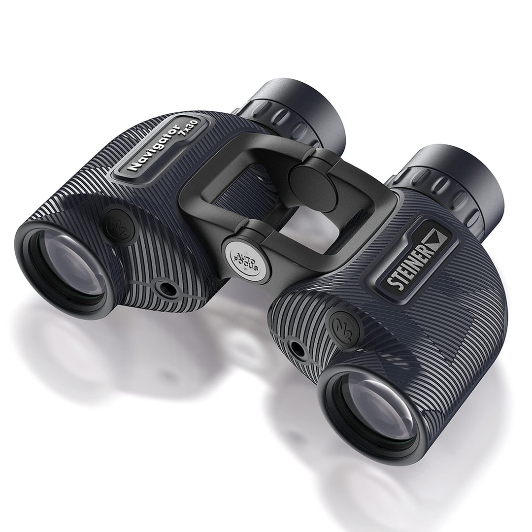 STEINER Marine-Fernglas Navigator 7x30 - Deutsche Qualitätsoptik, Open-Bridge, 5m wasserdicht, kompa