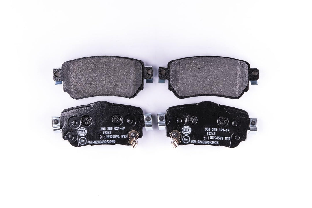 HELLA PAGID 8DB 355 021-491 Bremsbelagsatz - T2343 - Dicke/Stärke: 15.1mm - Bremssystem: TRW - mit a
