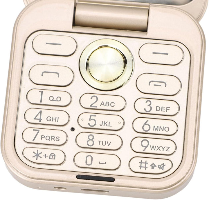 Tosuny 2G Klapphandy, Faltbares Mi NI Handy mit Dual Nano SIM, 1,77 Zoll Display, HD Rückkamera, UKW