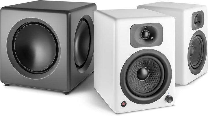Wavemaster 66400 Fusion - Aktiver Subwoofer (125 Watt) mit eingebautem Class-D-Verstärker, universel