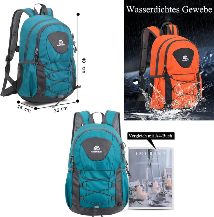 Wanderrucksack Herren Damen Rucksack Wasserdicht Trekkingrucksäcke Multifunktionale Outdoorrucksack