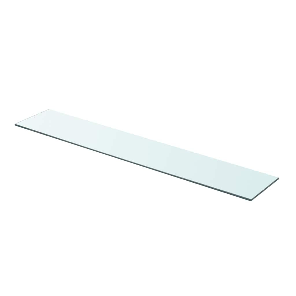 Wandregal Glas Transparent 90x15 cm mit 8 mm Stärke, 15 kg, modernes Design für Wohnzimmer, Küche, B