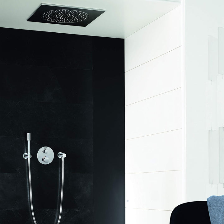 GROHE Grohtherm - Thermostat-Brausebatterie (mit integrierter 2-Wege-Umstellung, Sicherheitssperre b