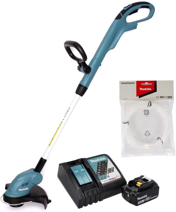 Makita DUR 181 RT1 Akku Rasentrimmer 18 V 260 mm + 1x Akku 5,0 Ah + Ladegerät + 1x Mähfaden