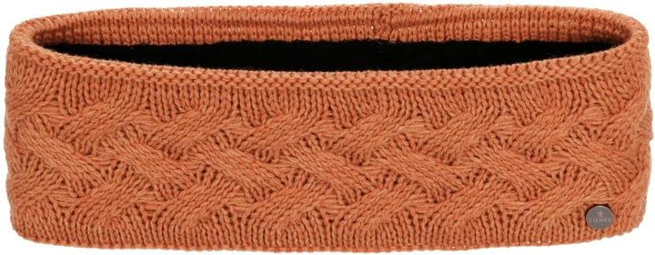 LIERYS Fauske Stirnband Damen mit Schurwolle 55-60 cm - Made in Germany - 10,5 cm breit - Innenfutte