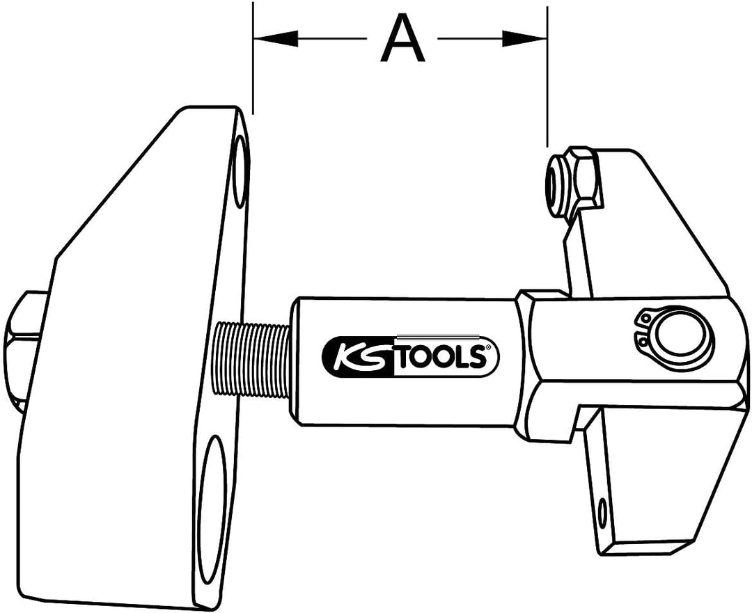 KS Tools 670.0074 Klemmschrauben-Ausdrücker, Grundgerät