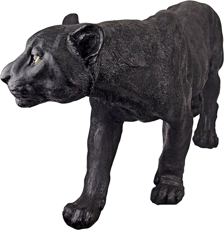 Design Toscano Raubtier im Schatten, Schwarzer Panther - Gartenfigur Large, Large