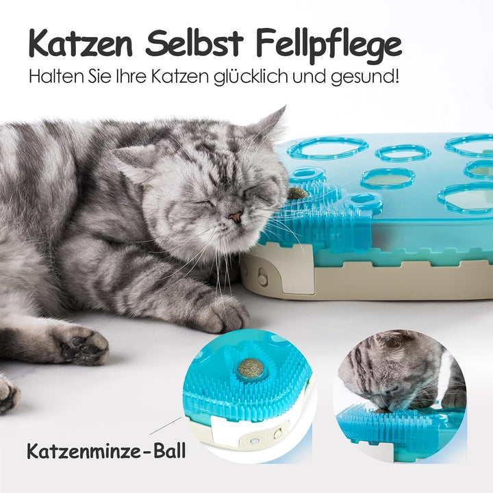 Migipaws Katzenspielzeug,7-in-1 elektrisches interaktives Katzenspielzeug, rollender Ball,Flexible A