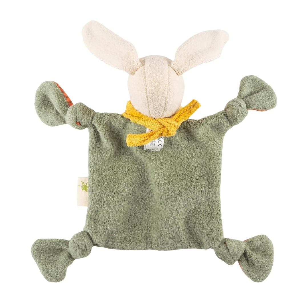 sigikid Baby Schnuffeltuch Schmusetuch Kuscheltuch ab Geburt Geschenkidee Grün/Rot/Beige/Hase, Grün/