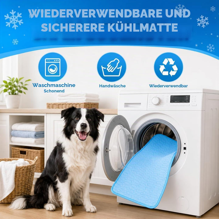 JIEBAO Kühlmatte Hunde, 70 * 50cm Selbst Kühlende Matte für Hunde Katzen, Waschbar Kühlmatte Hund, K