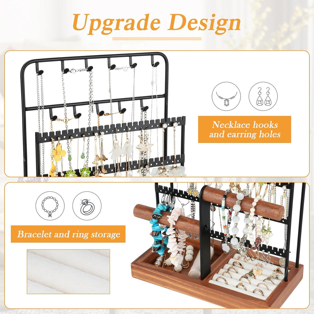 Kingling Schmuckständer Schmuckhalter, Schmuckaufbewahrung Ketten Schmuck Ständer, Schmuck-Organisat
