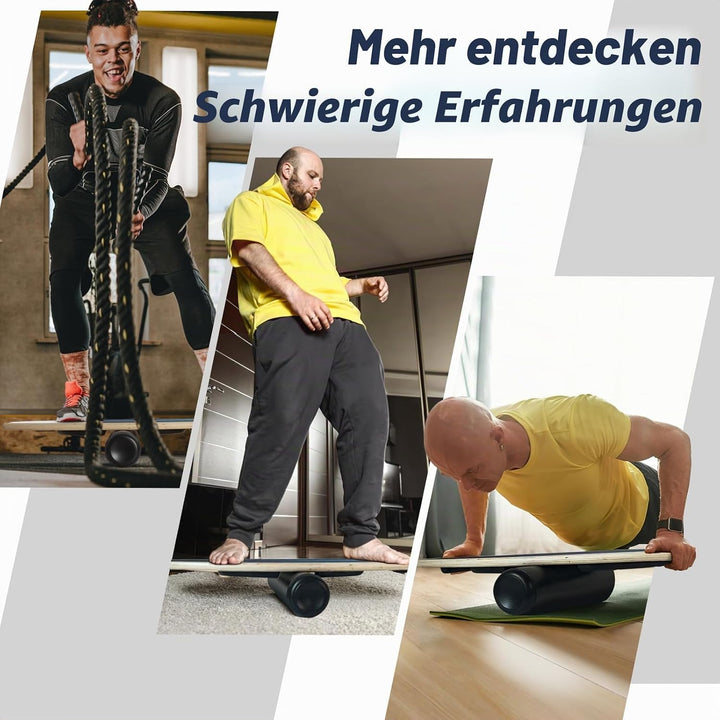Leogreen Balance Board aus Holz in Surfboard, 7-in-1 Surfin Balanceboards Erwachsene Gleichgewichtst
