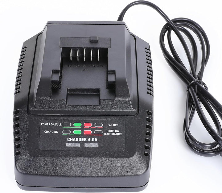 EIN 21V 4Amp Li-Ion Ladegerät kompatibel mit Ferrex20V40V Lithium-Ion Akku-Werkzeuge Gartengeräte
