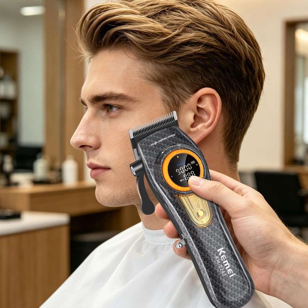 KEMEI 2242 Professionelle Haarschneidemaschine für Männer, elektrische schnurlose Haarschneidemaschi