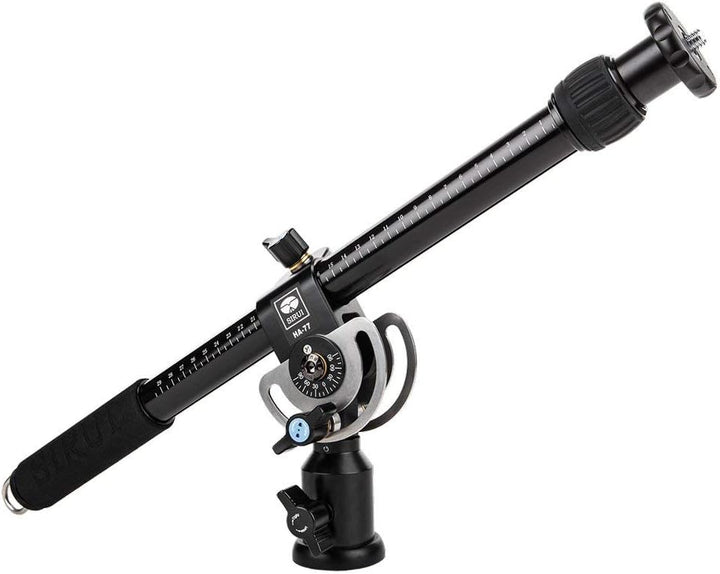 Sirui HA-77 Teleskop-Auslegearm (Horizontalarm 77 cm mit Lasthaken, Belastbar bis 5 kg) schwarz