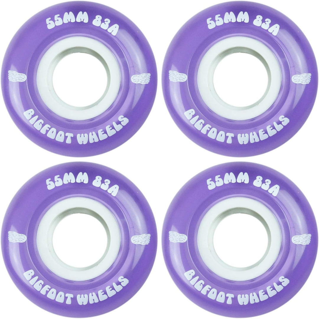 Bigfoot Skateboard-Räder, 53 mm, 83 A, weiche Cruiser-Filmer-Räder 55mm Violett, 55mm Violett