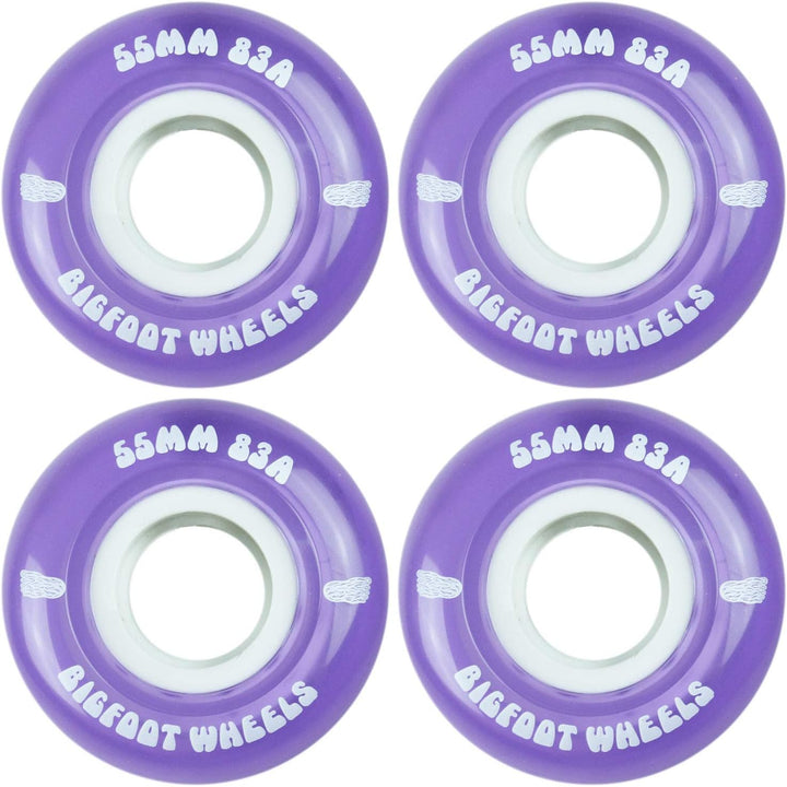 Bigfoot Skateboard-Räder, 53 mm, 83 A, weiche Cruiser-Filmer-Räder 55mm Violett, 55mm Violett
