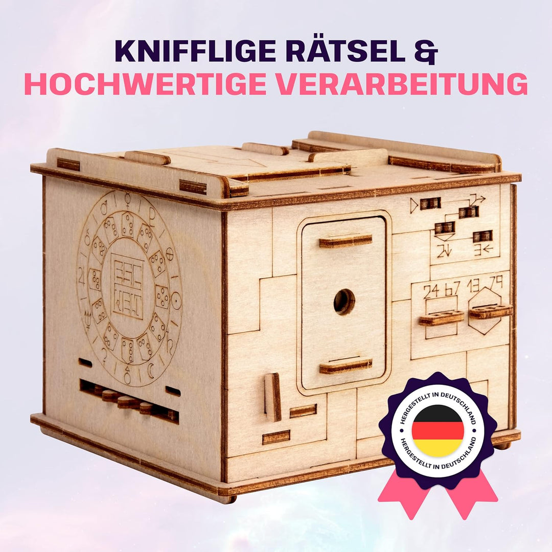 ESC WELT Space Box - Escape Room Spiel - Geschenke für Männer und Frauen - 3D Puzzle Box Spiele aus