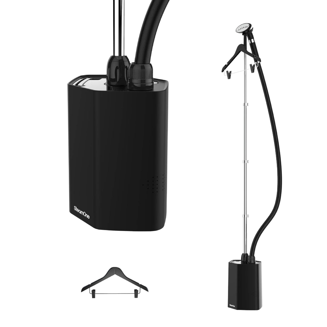 STEAMONE EUHG100B Dampfglätter - Schwarz - Upright - 1.800 W - 1 min Aufheizzeit - Geruchsbeseitigun