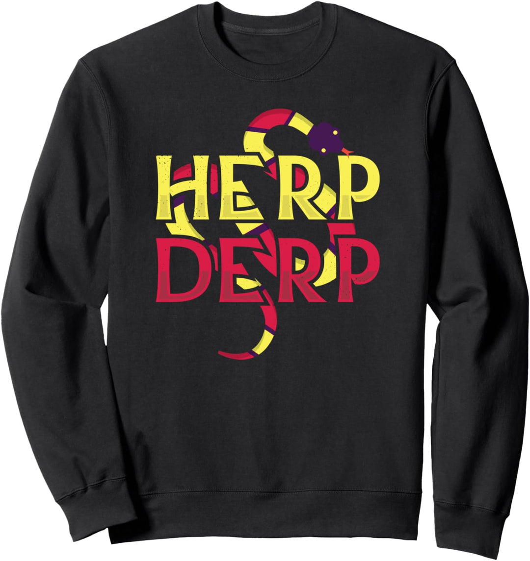 Herp derp funny herping gift Sweatshirt