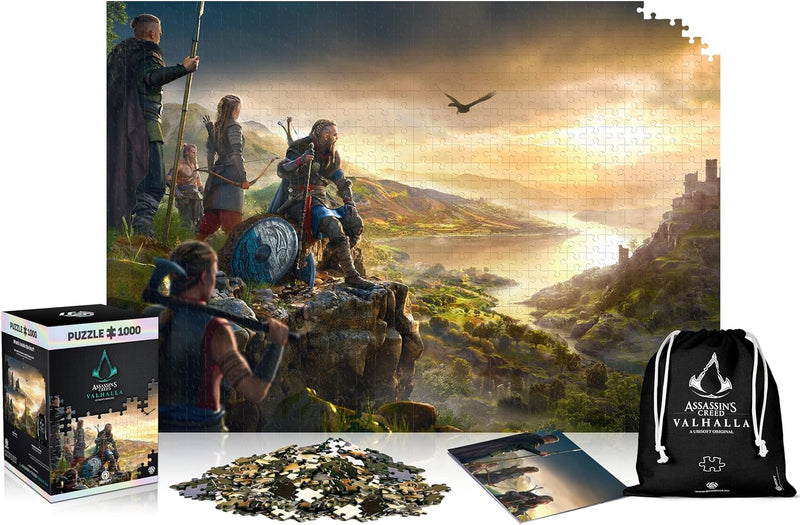 Good Loot Assassins Creed Valhalla Vista of England Puzzles Premium Box Sack Poster Computerspiel Sp