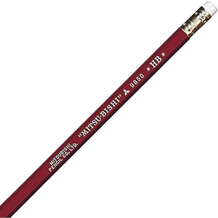 Mitsubishi Pencil Pencil with Pencil Eraser 9850 Hardness HB K9850HB by B. Toys