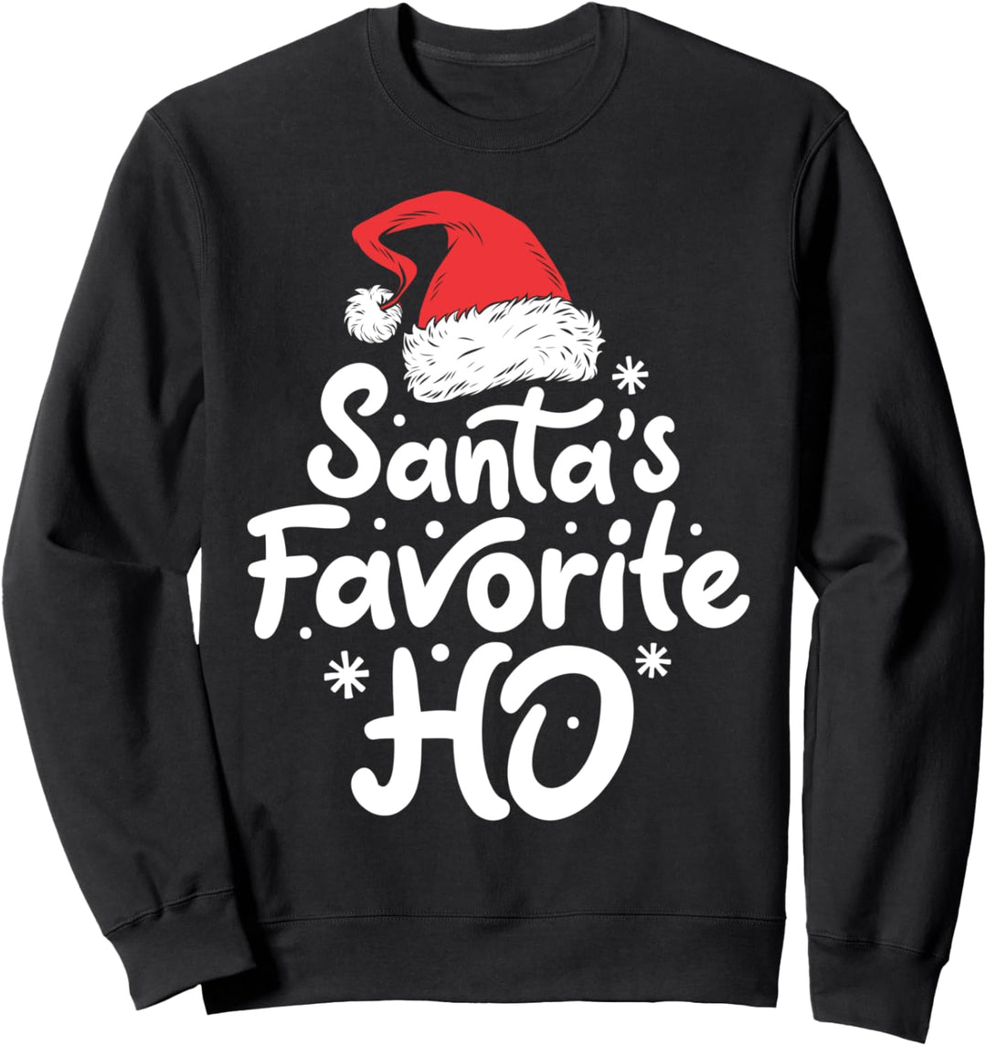 Santa's Favorite Ho Funny Christmas Women Xmas Santa Gifts Sweatshirt